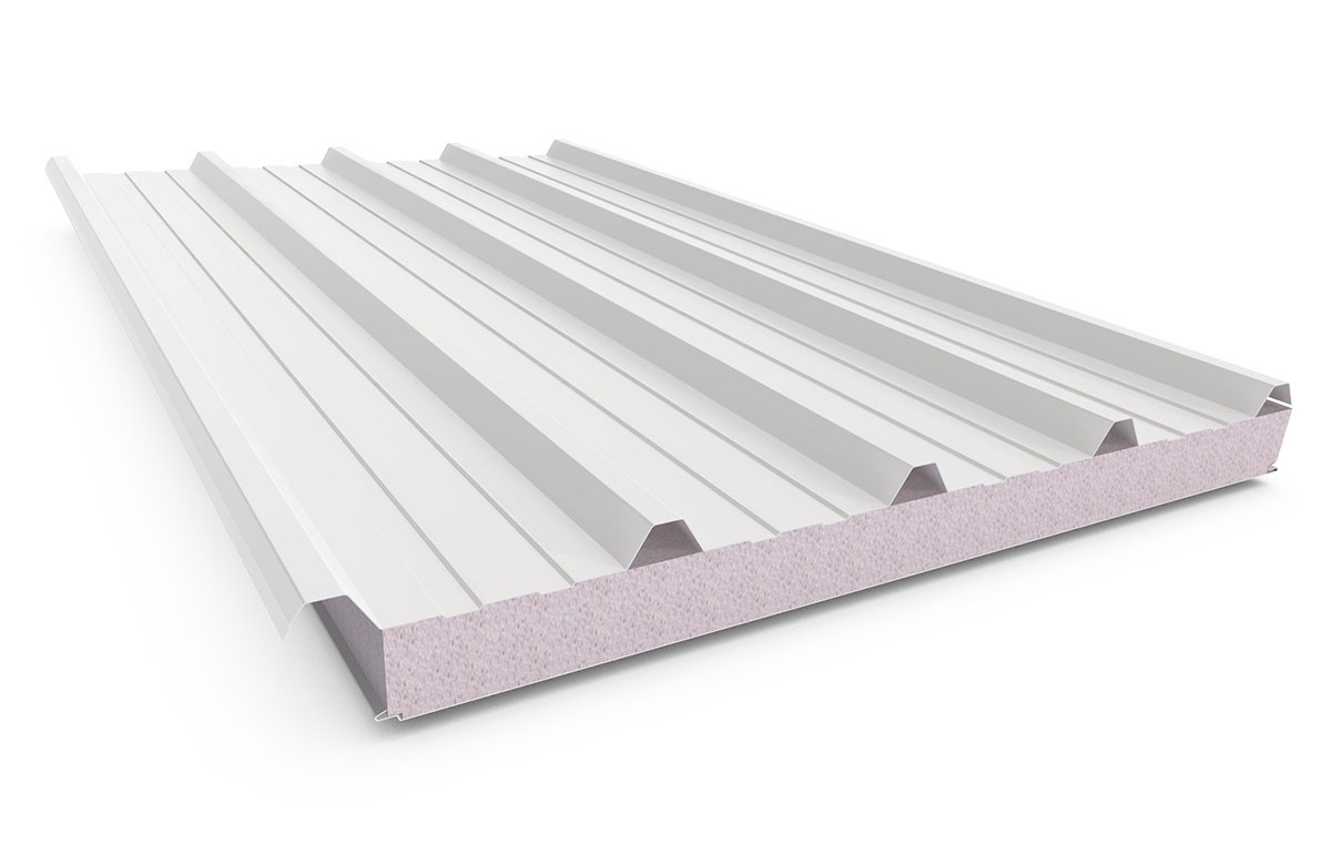 Cooldek Classic Topside / Smooth Underside Left Laying 75mm Thick 65mm Cutback Off White Topside / O