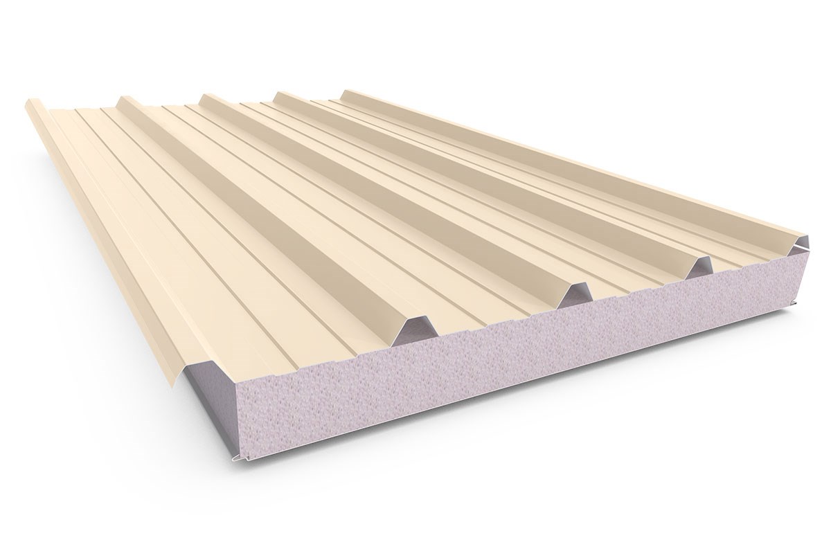 Cooldek Classic Topside / Smooth Underside Right Laying 100mm Thick 65mm Cutback Smooth Cream Topsid