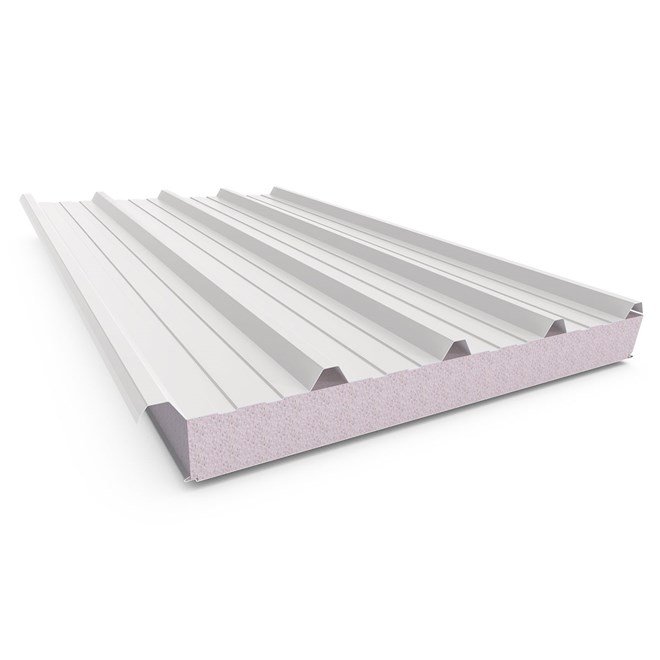 Cooldek Classic Topside / Smooth Underside Right Laying 100mm Thick 65mm Cutback Off White Topside /