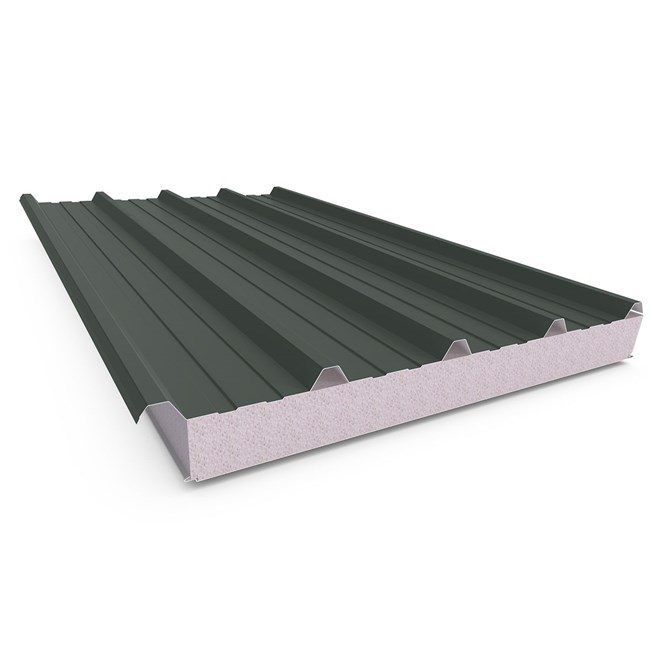 Cooldek Classic Topside / Smooth Underside Right Laying 100mm Thick 65mm Cutback Slate Grey Topside 