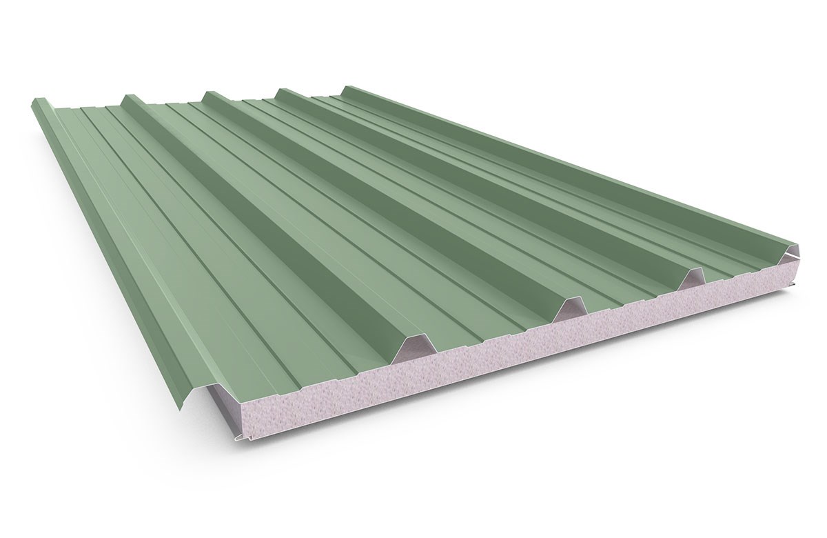 Cooldek Classic Topside / Smooth Underside Right Laying 50mm Thick 65mm Cutback Mist Green Topside /