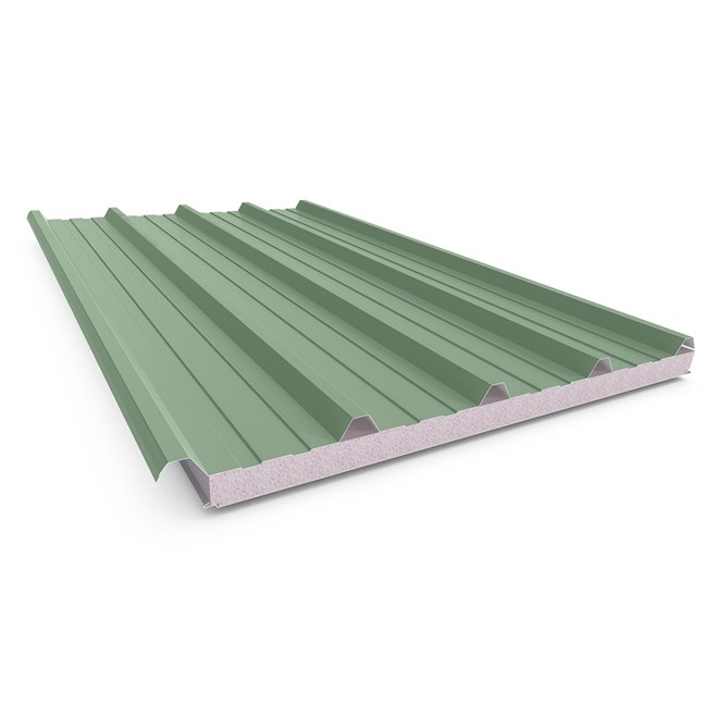 Cooldek Classic Topside / Smooth Underside Right Laying 50mm Thick 65mm Cutback Mist Green Topside /