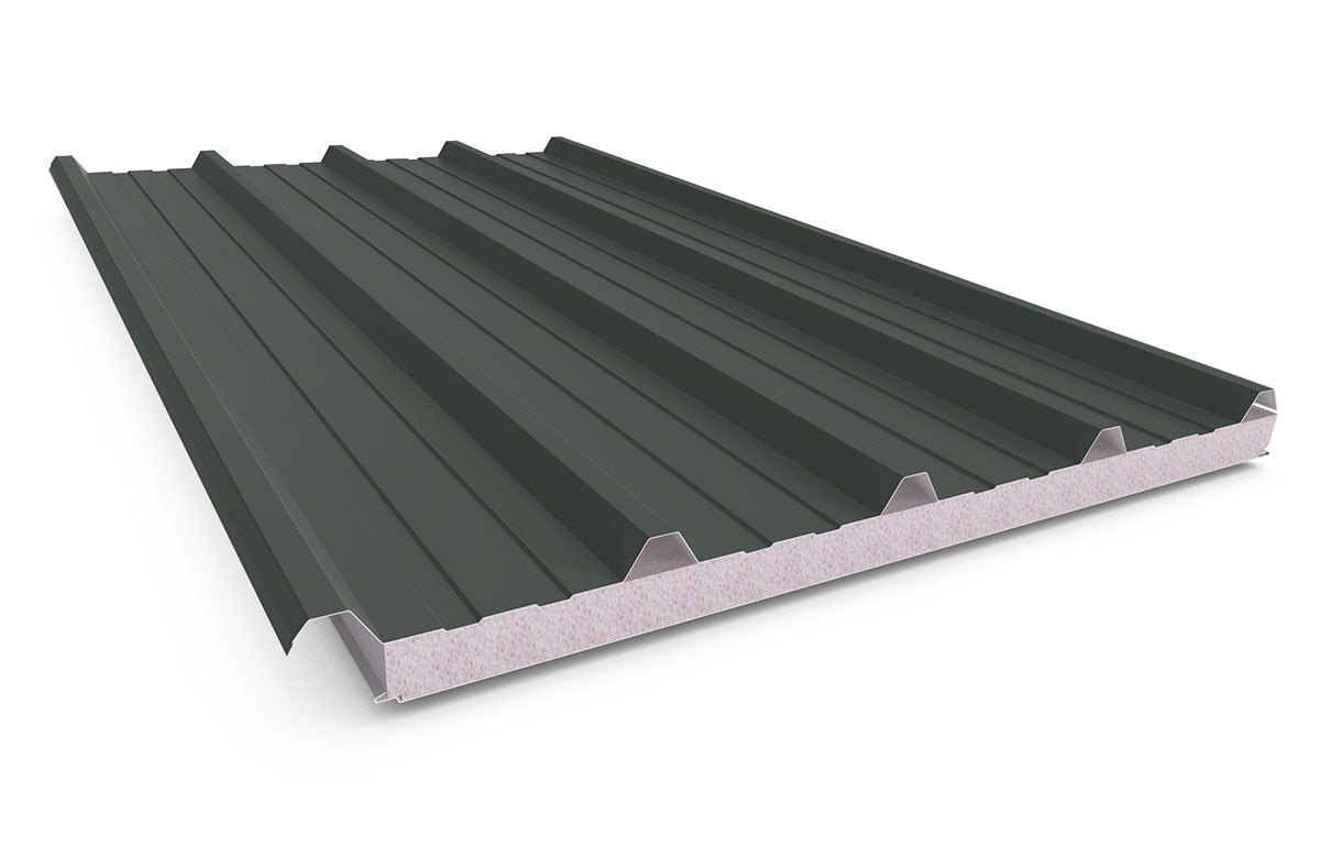 Cooldek Classic Topside / Smooth Underside Right Laying 50mm Thick 65mm Cutback Slate Grey Topside /