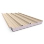 Cooldek Classic Topside / Smooth Underside Right Laying 75mm Thick 65mm Cutback Merino Topside / Off