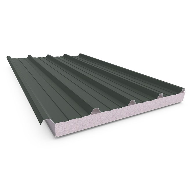 Cooldek Classic Topside / Smooth Underside Right Laying 75mm Thick 65mm Cutback Slate Grey Topside /