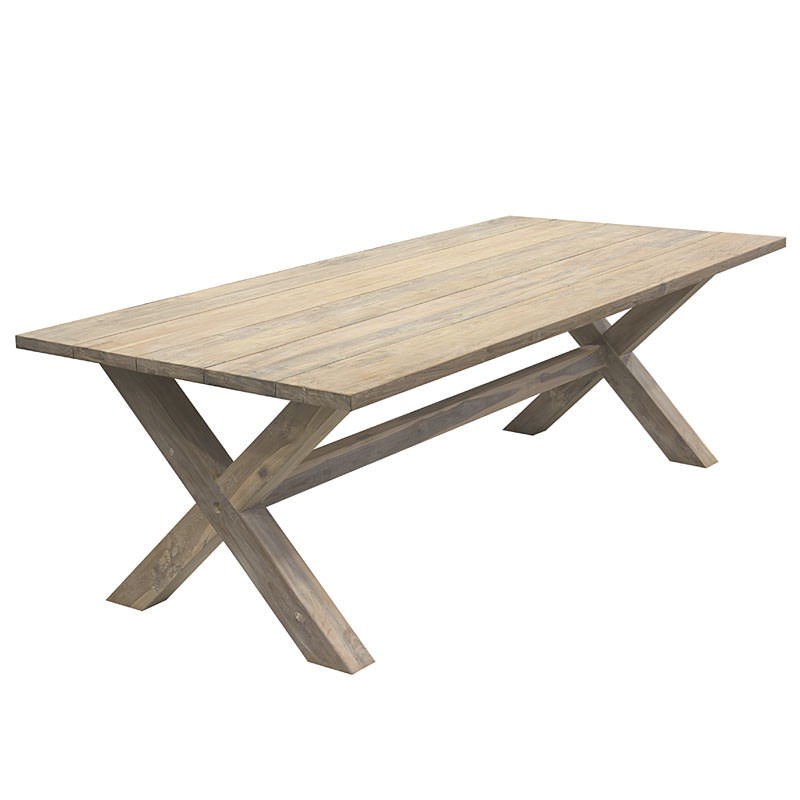 Stratco Tahiti Reclaimed Teak 240 X 110Cm Dining Table