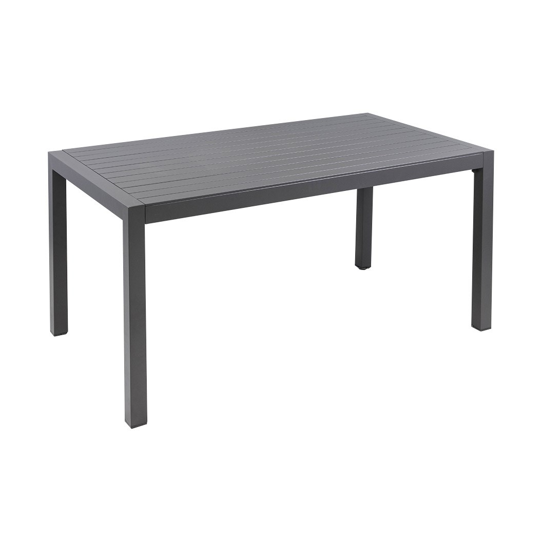 Madrid Aluminium Slat Table 160 x 90cm