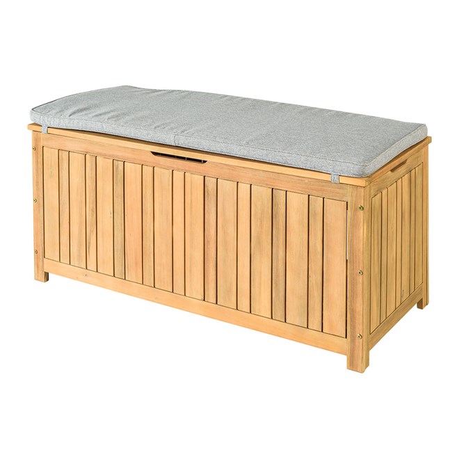 Savanna Timber Storage Box With Cushion