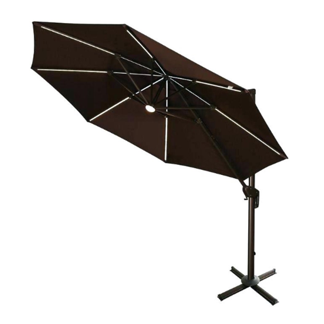 Round Umbrella with LED Light 2.95m