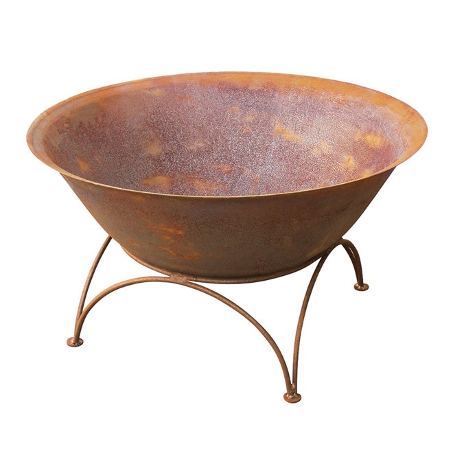 Cast Iron Rusted Fire Pit