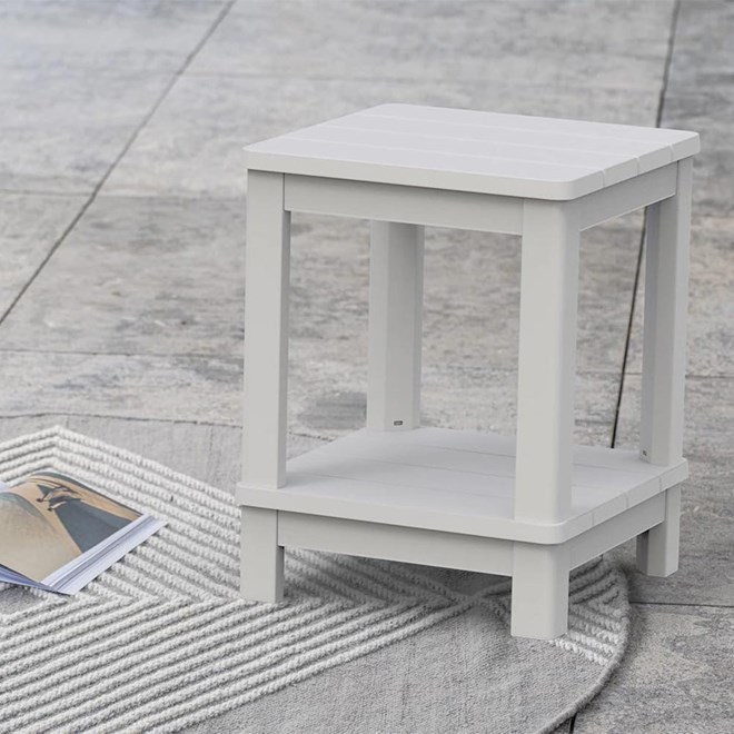Keter Deluxe Side Table - White