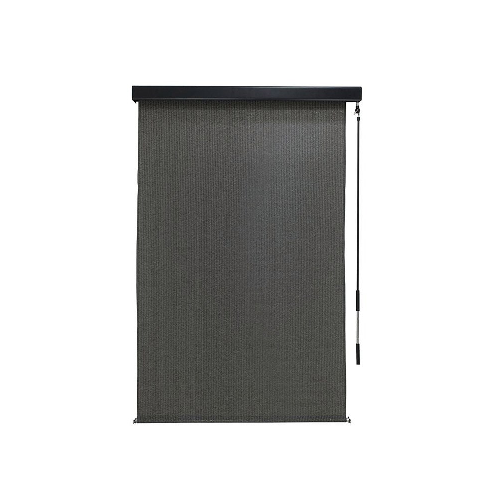 Coolaroo Premium Outdoor Blind with Pelmet Charcoal 1.5 x 2.4m