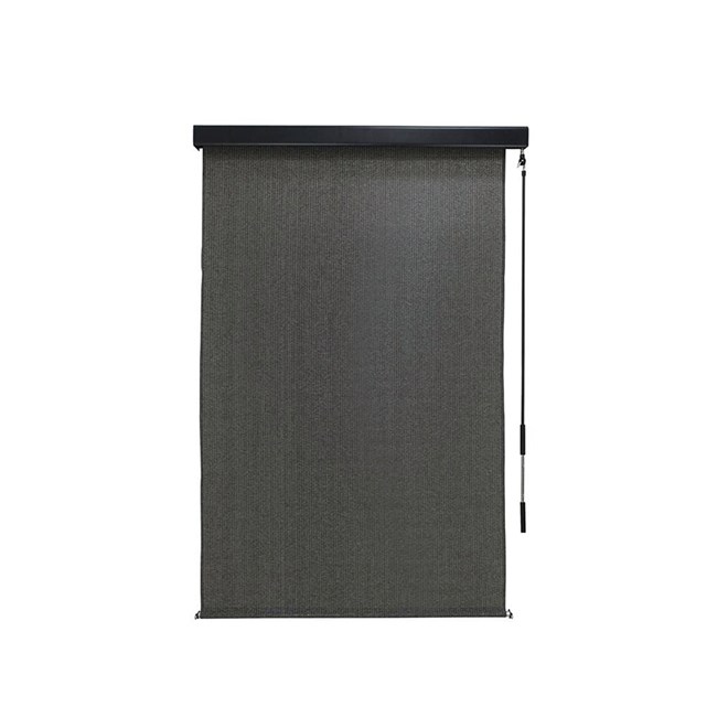 Coolaroo Premium Outdoor Blind with Pelmet Charcoal 1.5 x 2.4m