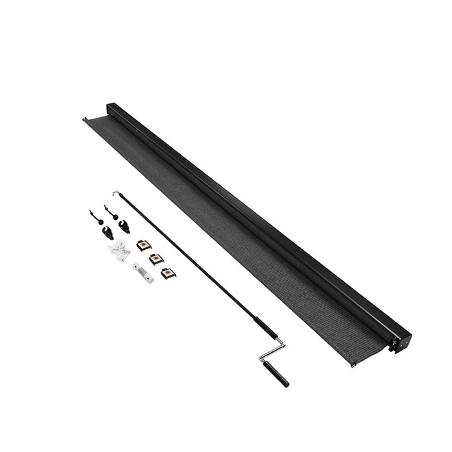 Coolaroo Premium Outdoor Blind with Pelmet Charcoal 1.5 x 2.4m