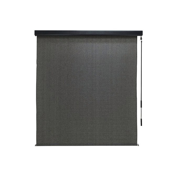 Coolaroo Premium Outdoor Blind with Pelmet Charcoal 1.8 x 2.4m