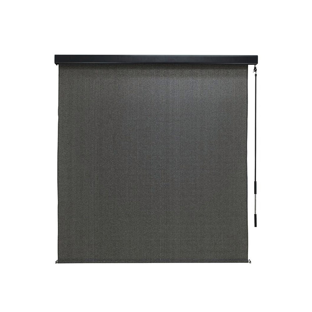 Coolaroo Premium Outdoor Blind with Pelmet Charcoal 2.1 x 2.4m