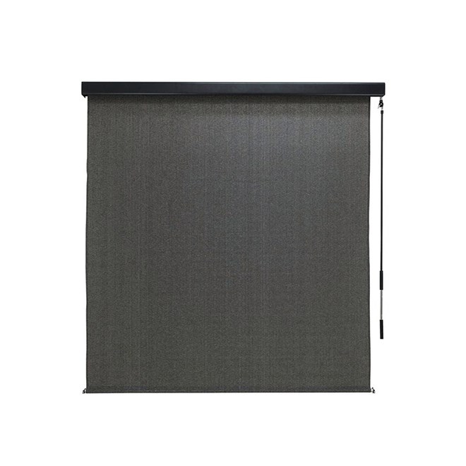 Coolaroo Premium Outdoor Blind with Pelmet Charcoal 2.1 x 2.4m