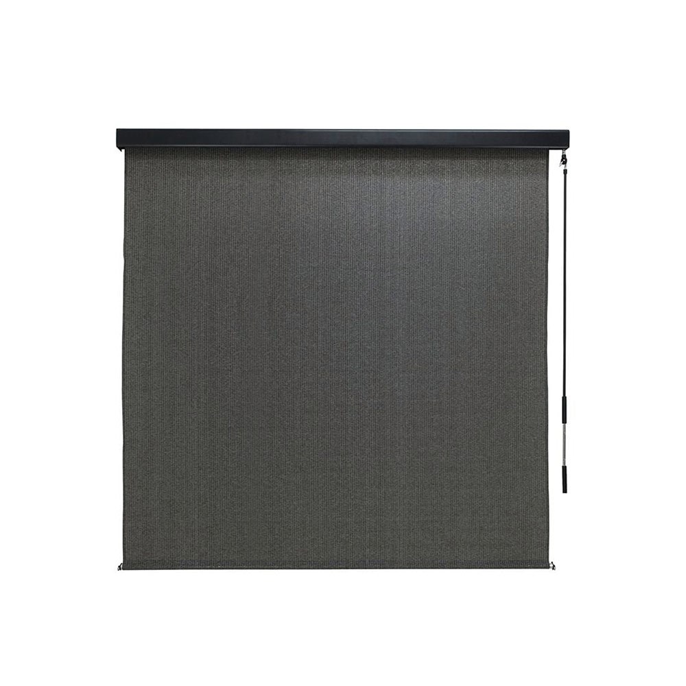 Coolaroo Premium Outdoor Blind with Pelmet Charcoal 2.4 x 2.4m
