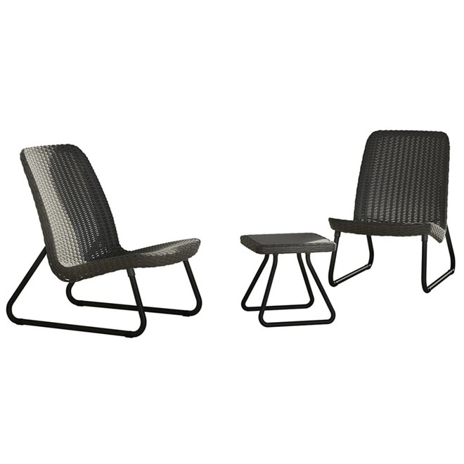 Keter Rio Patio Furniture Set - Graphite