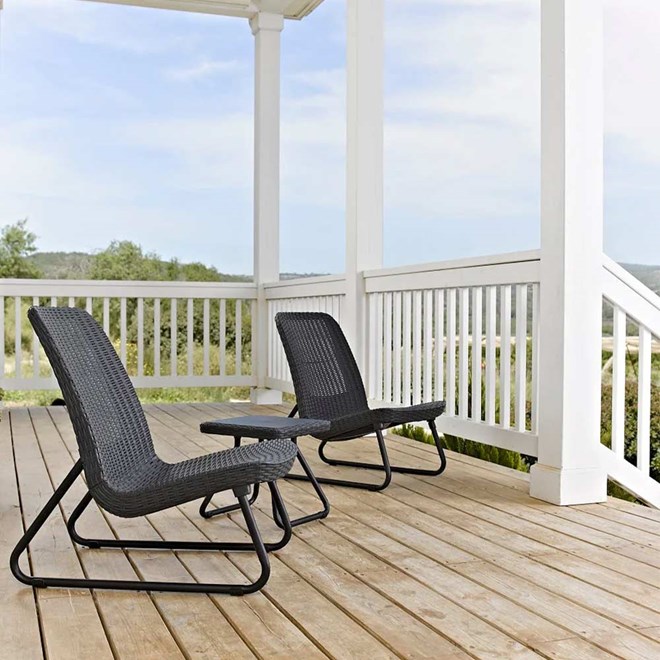 Keter Rio Patio Furniture Set - Graphite