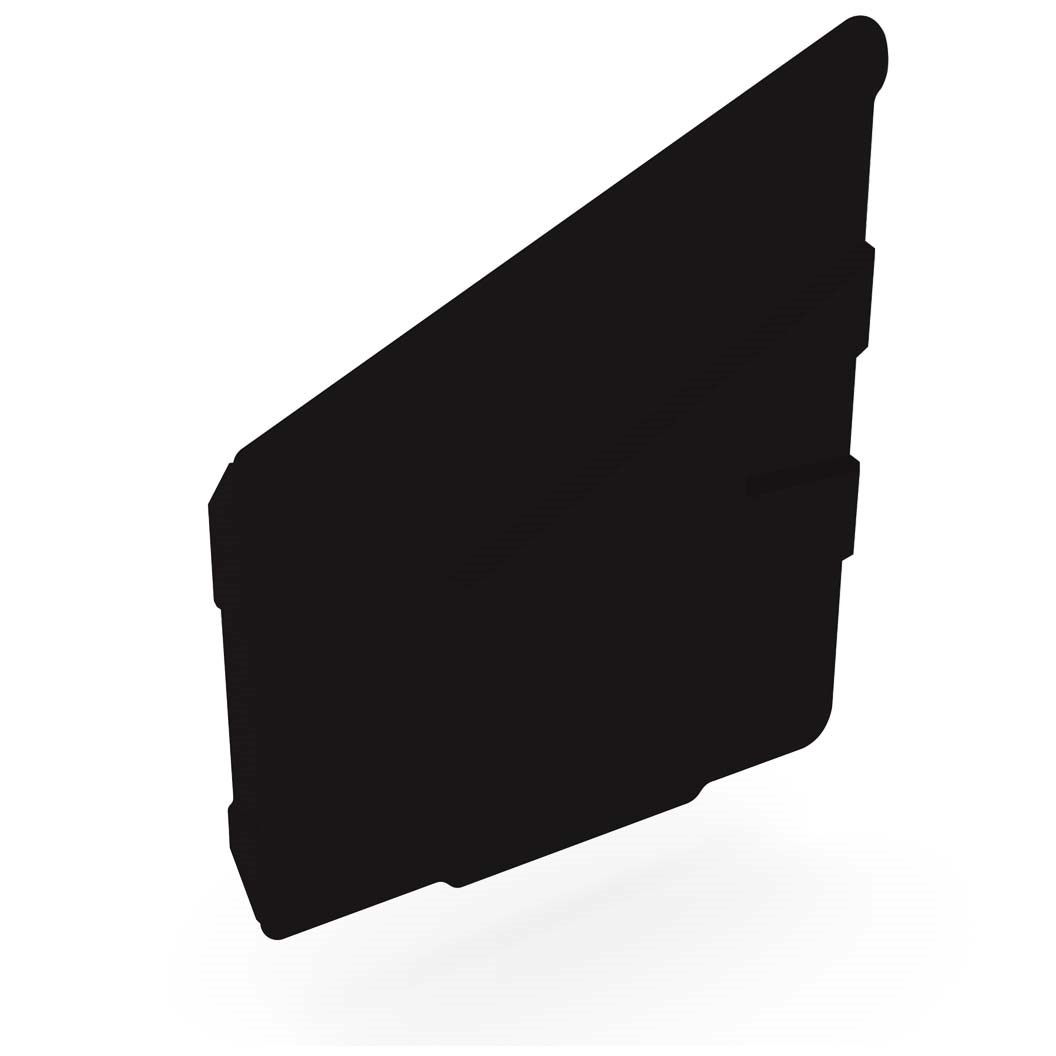 C-Square Gutter Stop End Left Hand Ebony