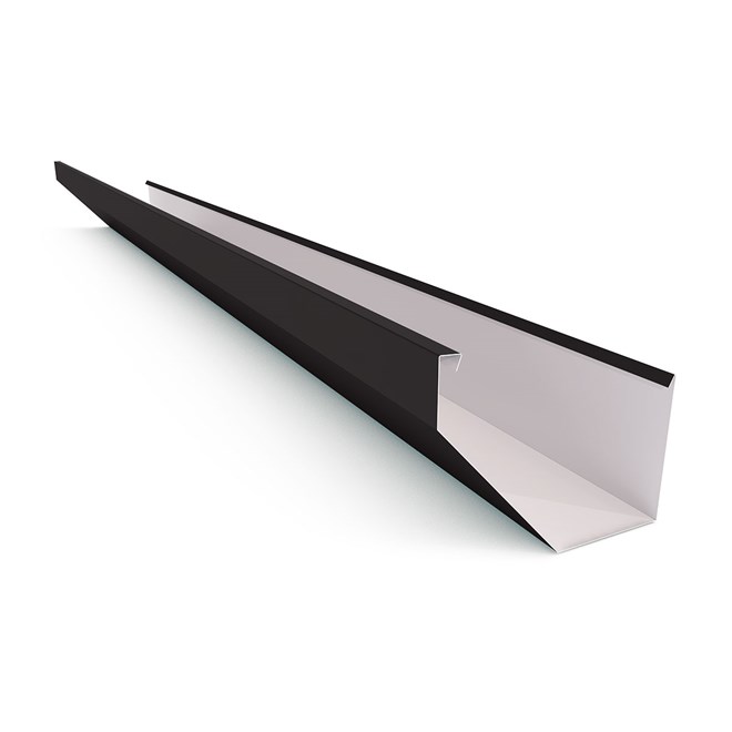 Edge Gutter 160mm Width Colour Ebony