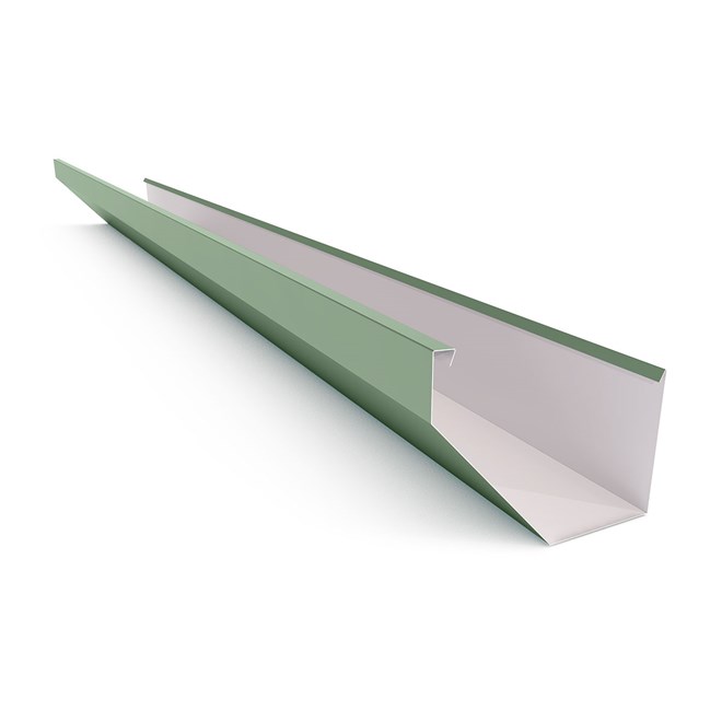 Edge Gutter 160mm Width Colour Mist Green