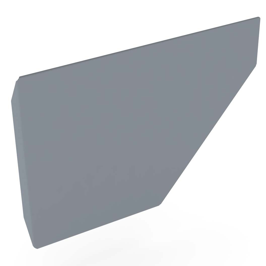 Edge Gutter 160 Stop End Left Hand Armour Grey