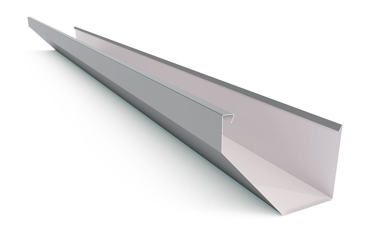 Edge Gutter 200mm Width Colour Armour Grey
