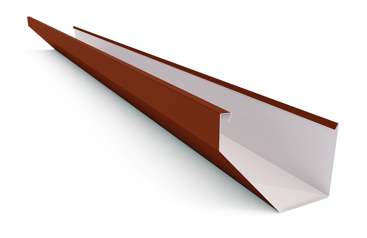 Edge Gutter 160mm Width Colour Heritage Red