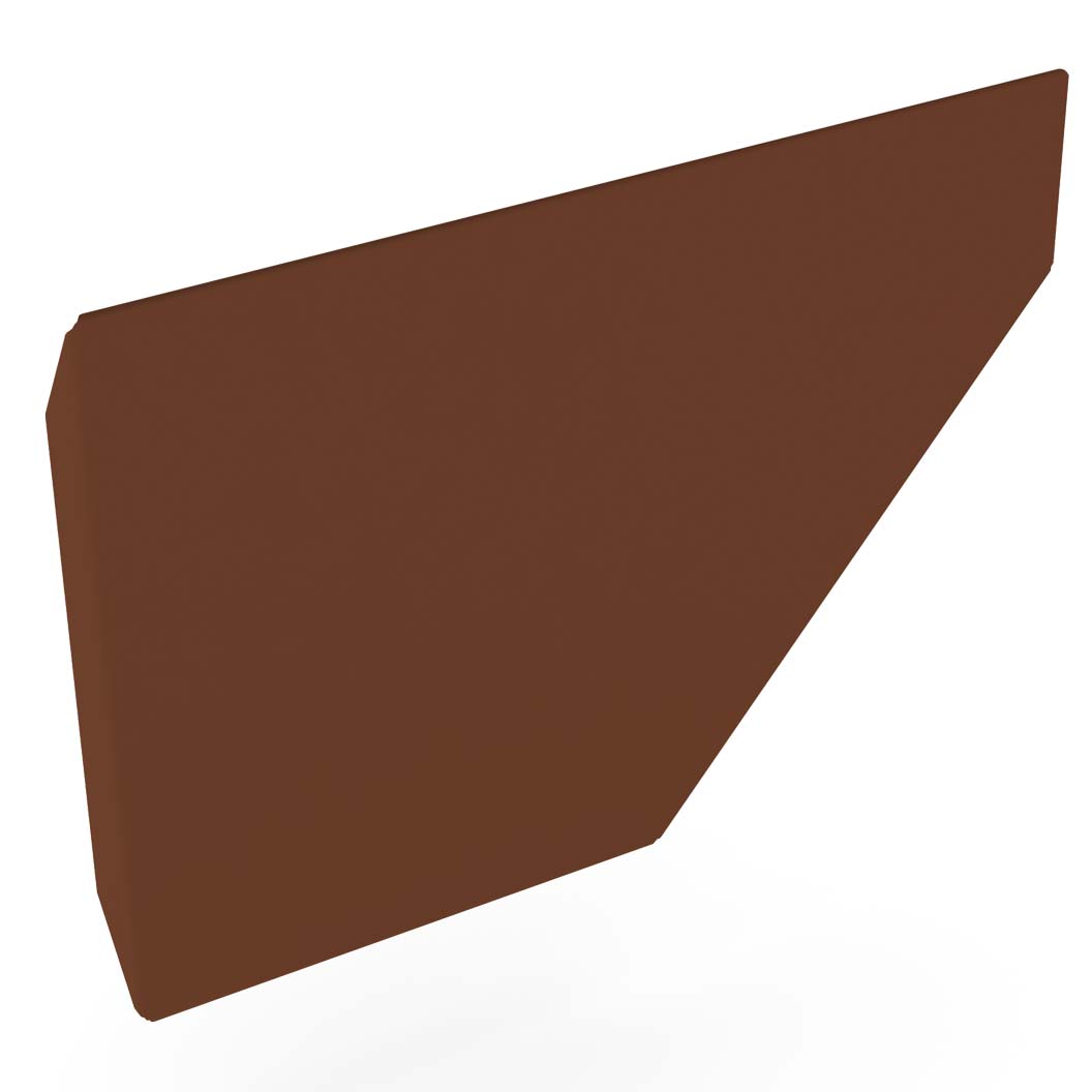 Edge Gutter 200 Stop End Left Hand Red Dust