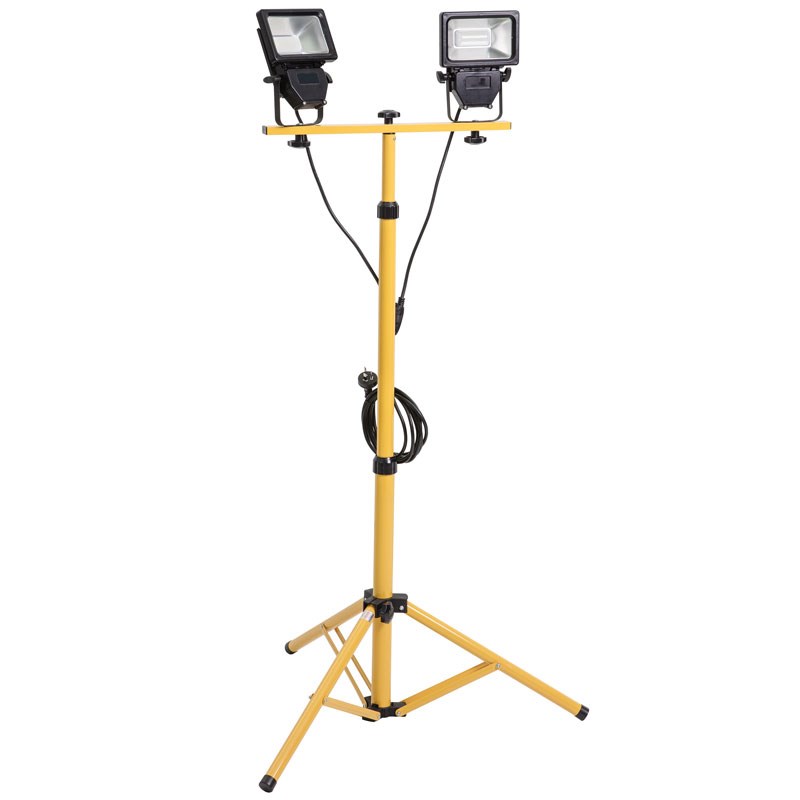 Twin LED Tripod Work Light 2x 20W