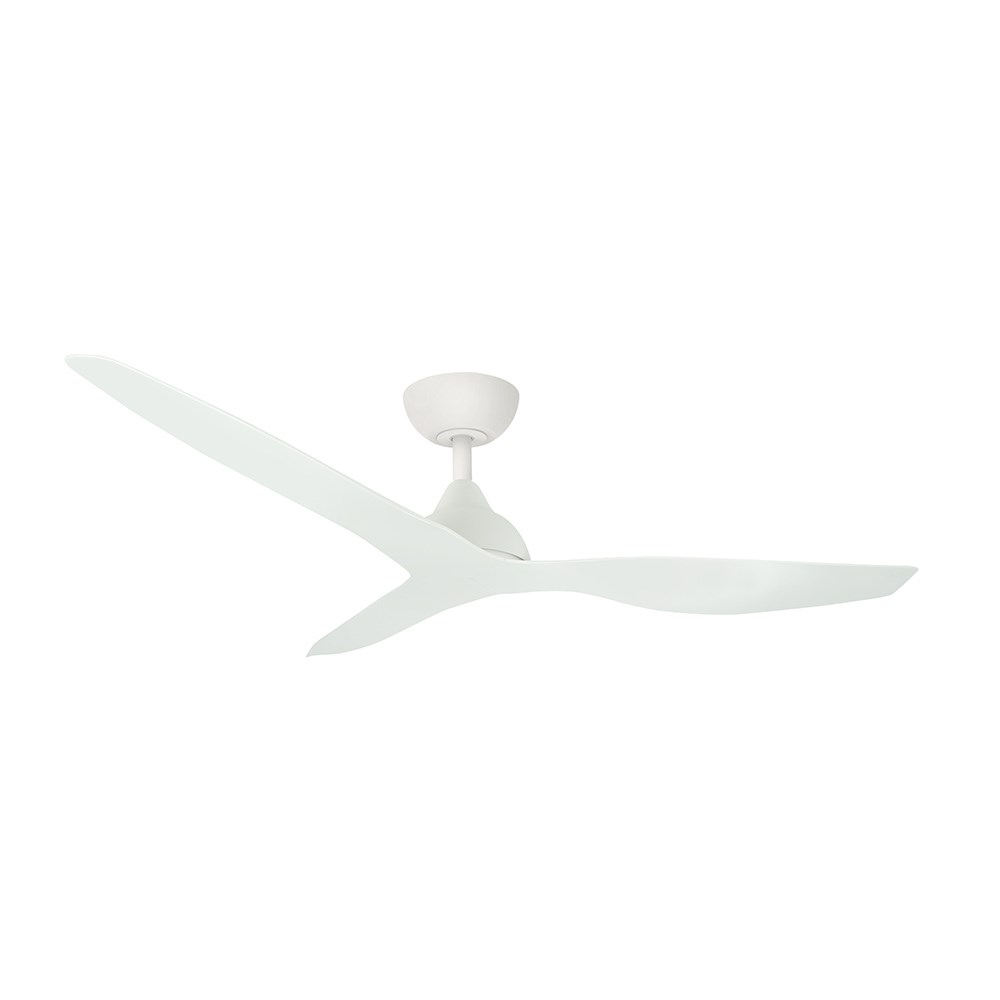 Avoca DC WIFI 1320mm Ceiling Fan Only Matt White