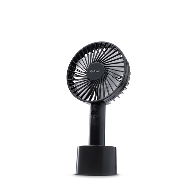 Goldair 10cm Handheld Fan - Black