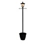 Solar Post Light With Planter 186cm