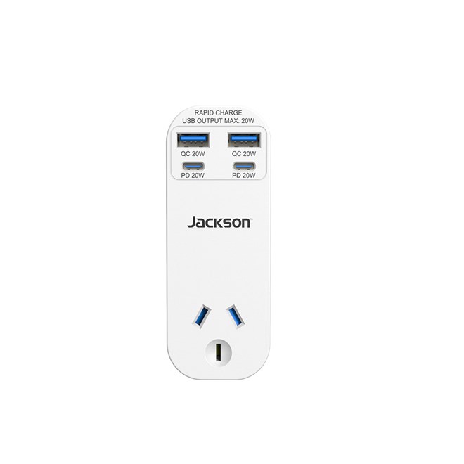 Jackson Wall Adaptor Rapid USB - White