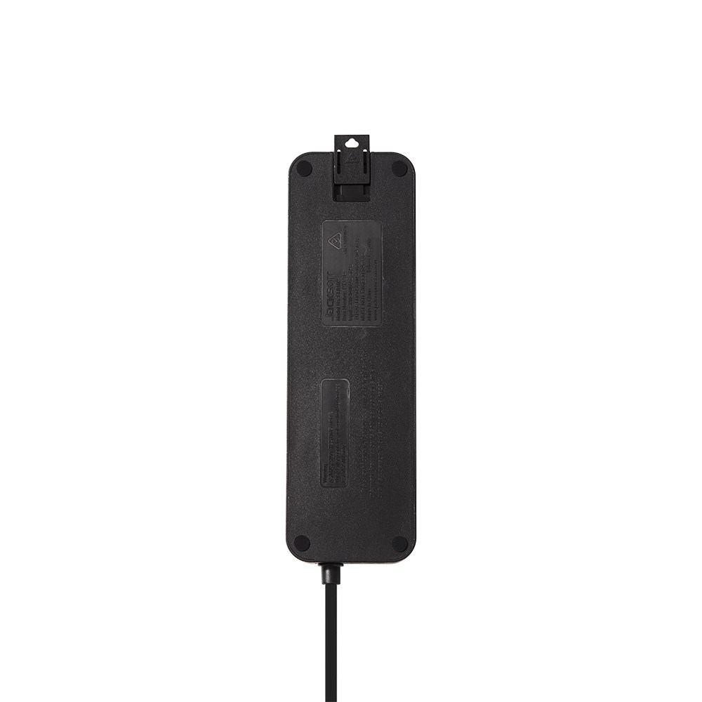 Jackson 4-Outlet Powerboard Switched with Surge Protection - Black