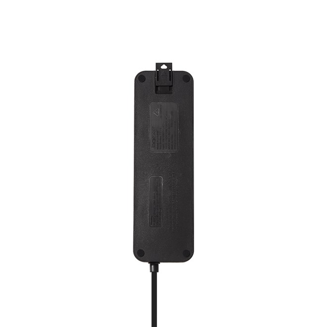 Jackson 4-Outlet Powerboard Switched with Surge Protection - Black