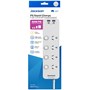 Jackson 4-Outlet Powerboard Switched, Surge Protection and Rapid USB - White
