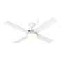 Quantum DC 1220mm DC Ceiling Fan With Remote Control + LED Light Matt White