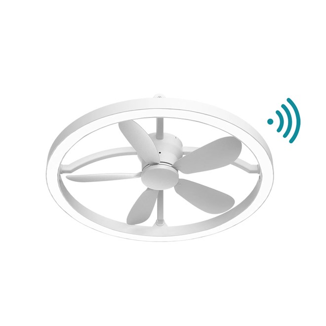Catalina DC 500mm Smart Ceiling Fan With WIFI Remote Control  + LED Light Matt White