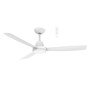 Zorro DC 1220mm DC Ceiling Fan With Remote Control + LED Light Matt White
