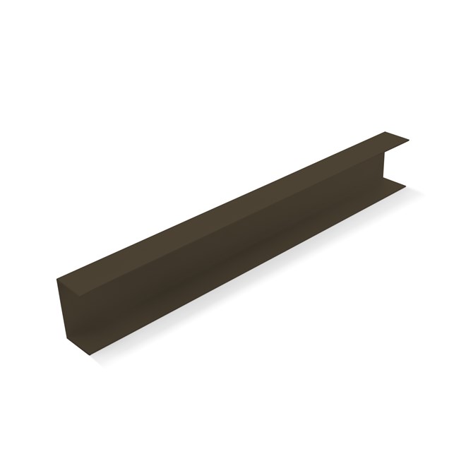 Ezi-Slat U-Channel Louvred 55x32mm Ironbark 5000mm