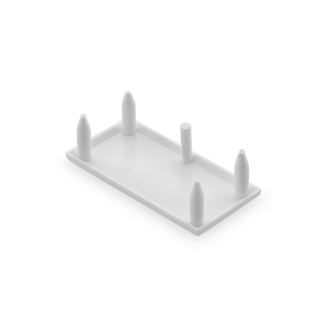 Ezi-Slat Frame Cap Louvred 51x30mm White