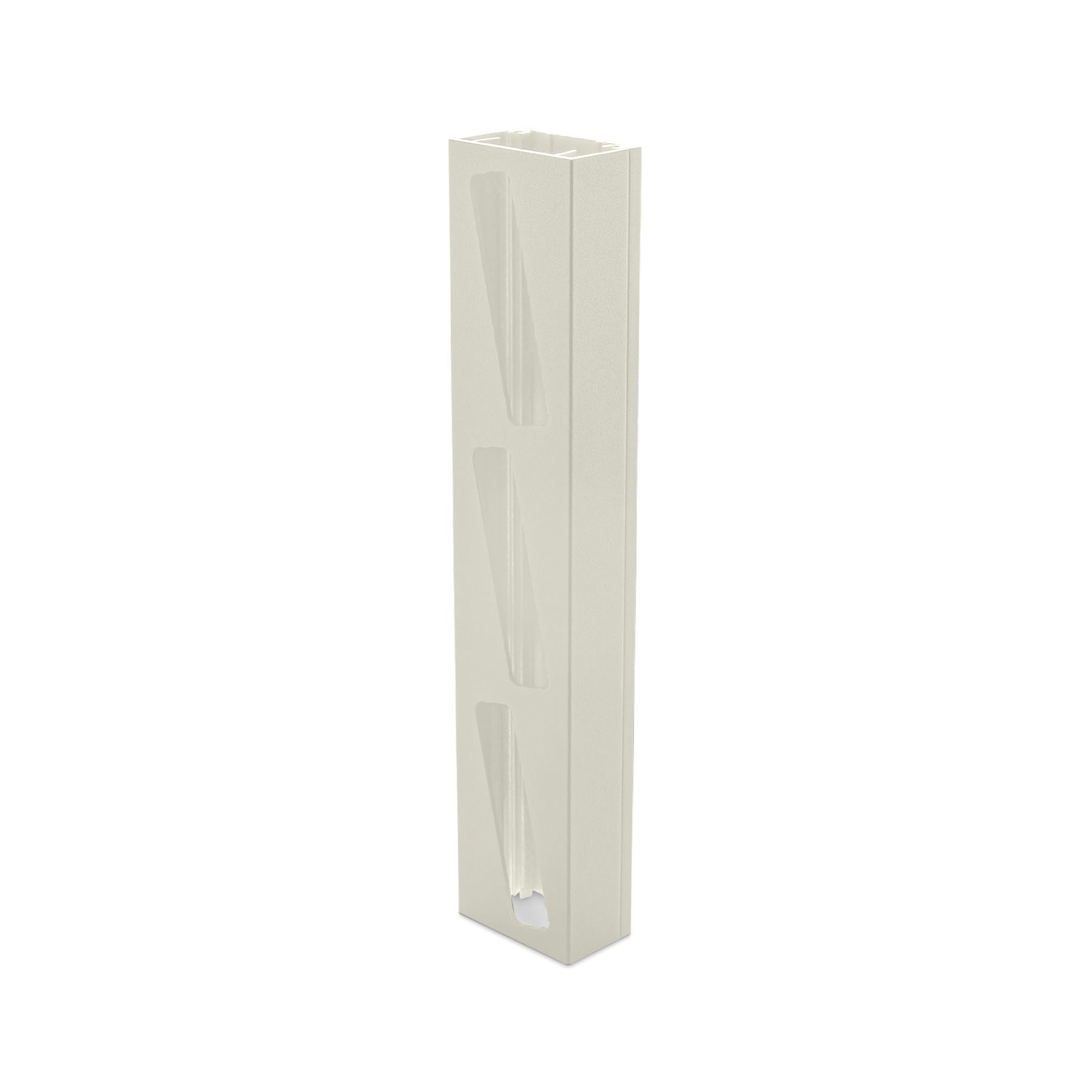 Ezi-Slat Louvre Right Hand Frame Suit 75mm Blades 9mm Spacing Off White 2400mm