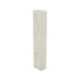 Ezi-Slat Louvre Right Hand Frame Suit 75mm Blades 9mm Spacing Off White 2400mm
