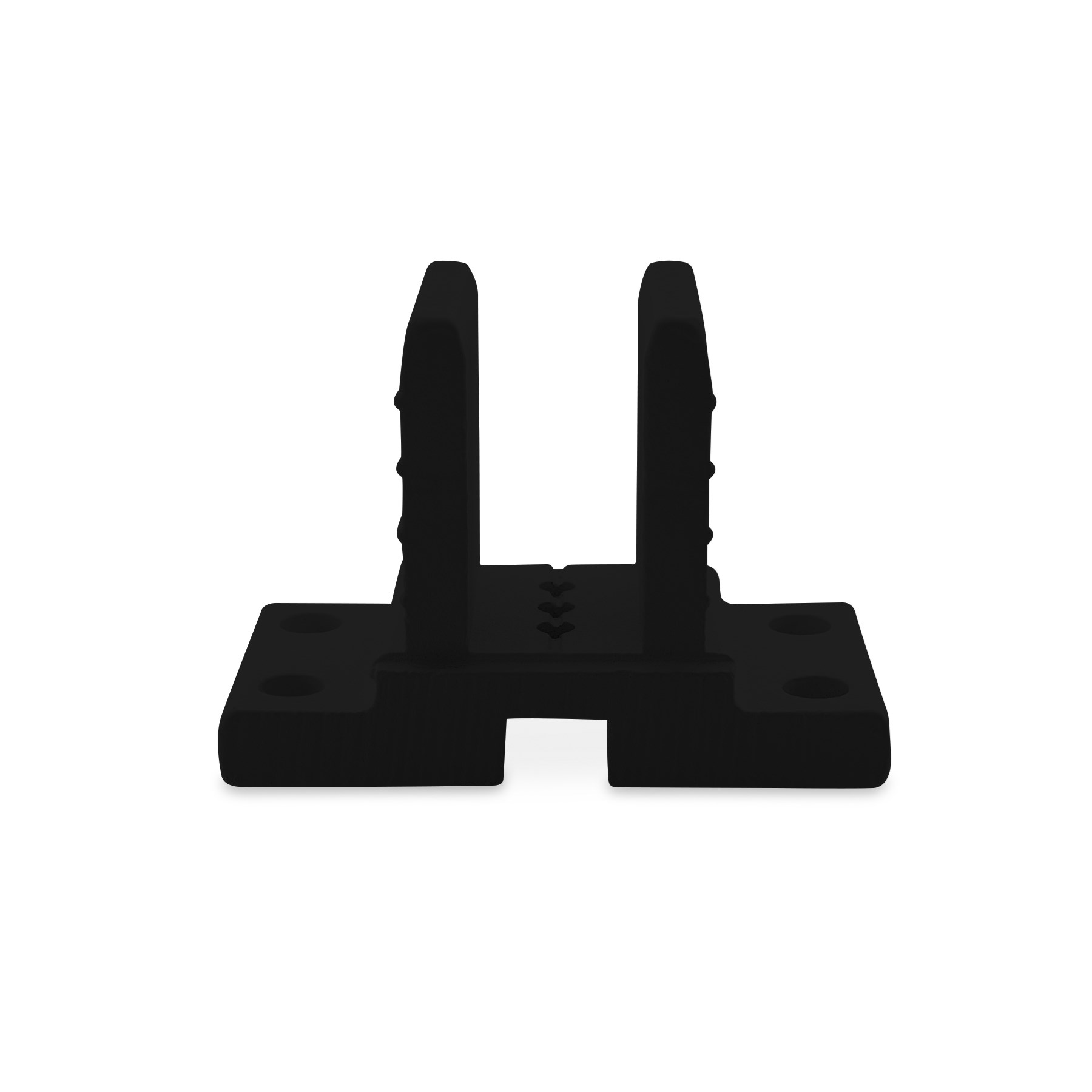 Ezi-Slat Foot Upstand Suit 65x65mm Post Black