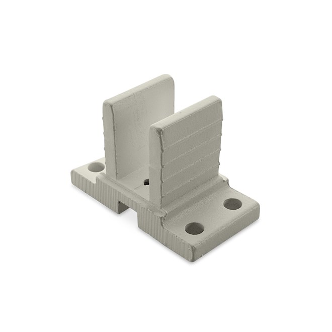 Ezi-Slat Foot Upstand Suit 65x65mm Post Off White