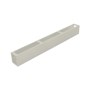 Ezi-Slat Mid Rail Suit 75mm Blades 9mm Spacing Off White 2400mm L