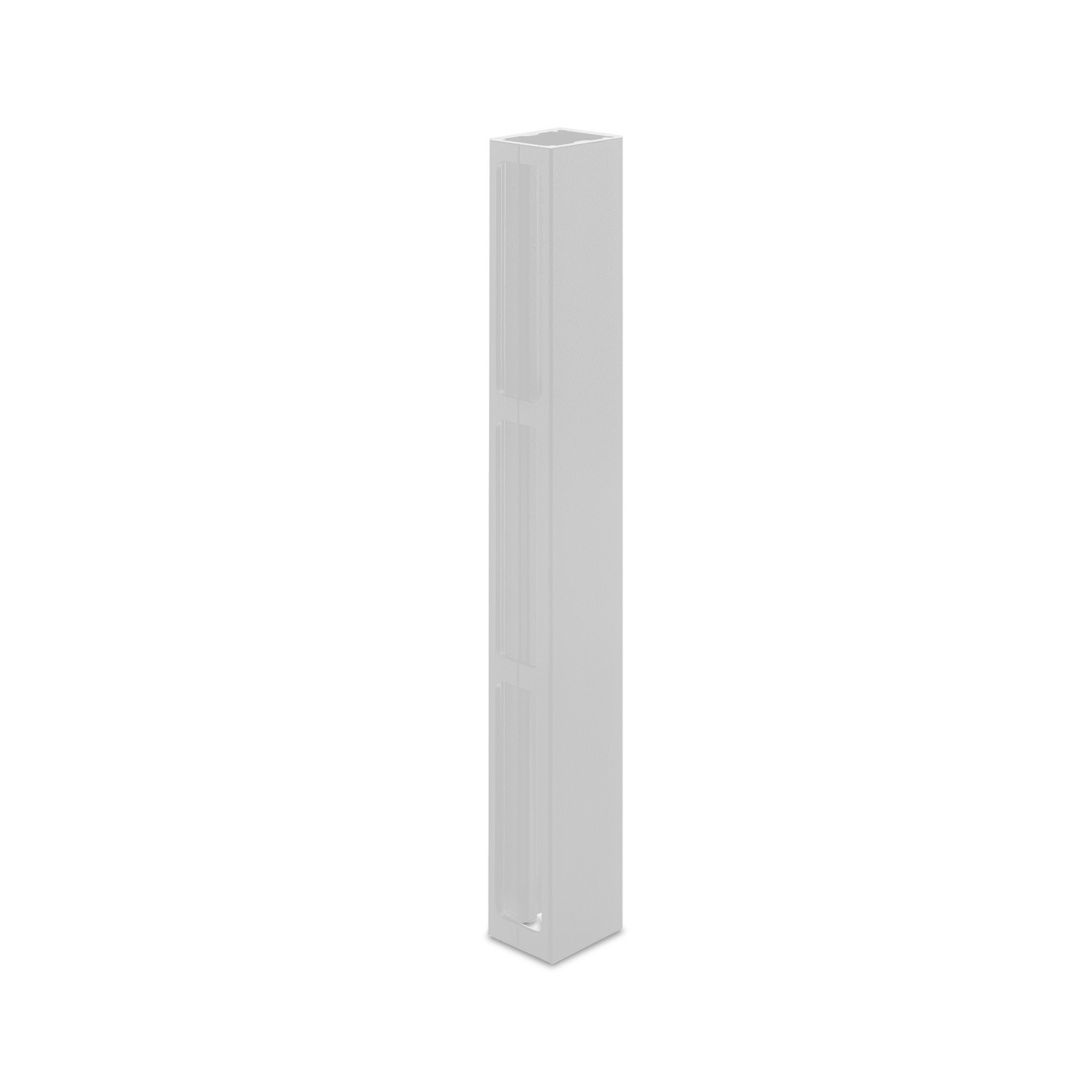 Ezi-Slat Mid Rail Suit 75mm Blades 20mm Spacing White 2400mm L